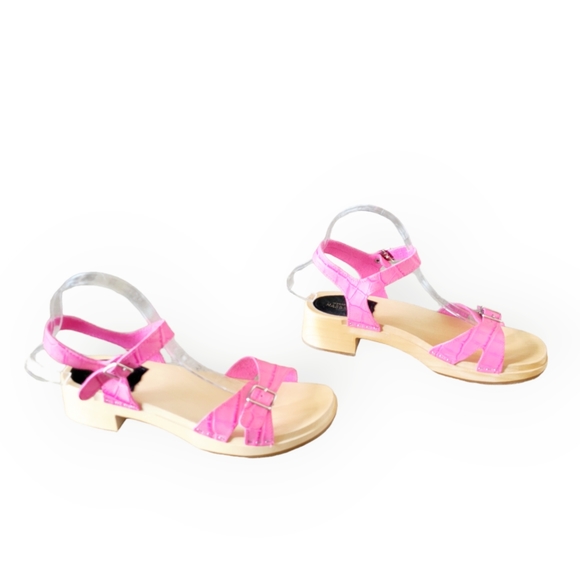 Swedish Hasbeens Swedish Low Pink Croc Pattern - Picture 6 of 14